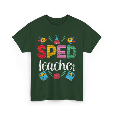 Sped Teacher Special Education Awareness T-Shirt - Forest Green