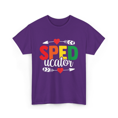 Sped ucator Special Education Teacher T-Shirt - Purple