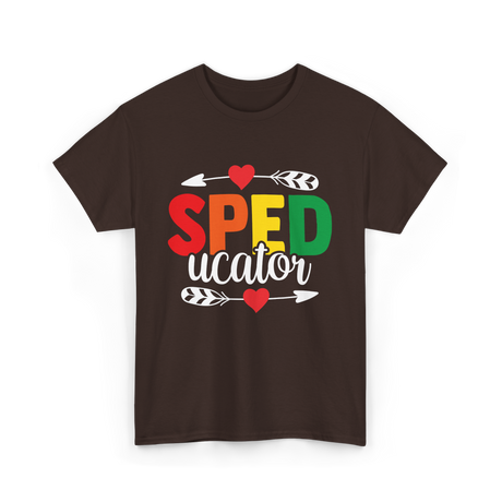 Sped ucator Special Education Teacher T-Shirt - Dark Chocolate