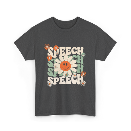 Speech Flowers Speech Therapy T-Shirt - Dark Heather