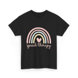 Speech Therapy Rainbow SLP T-Shirt - Black