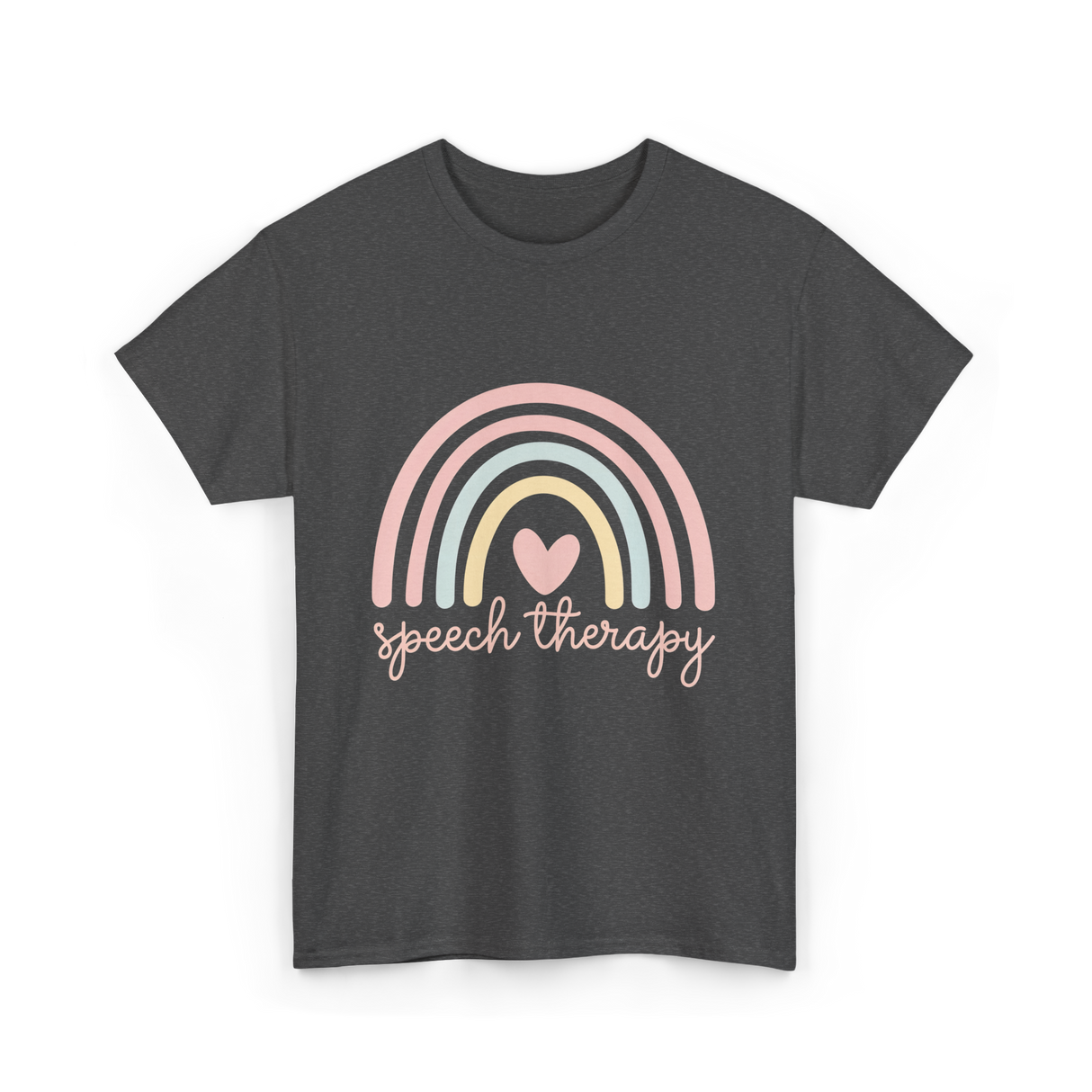 Speech Therapy Rainbow SLP T-Shirt - Dark Heather