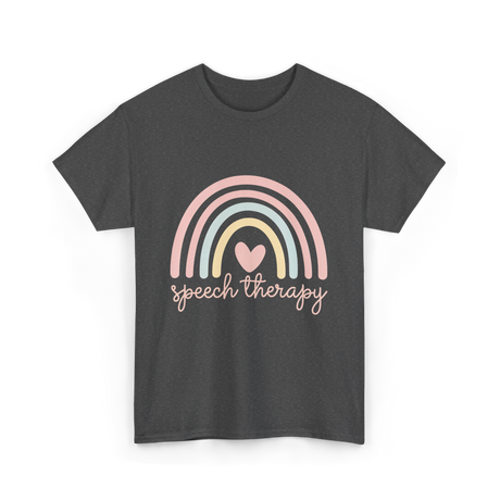 Speech Therapy Rainbow SLP T-Shirt - Dark Heather