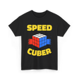 Speed Cuber Speedcubing Cube T-Shirt - Black