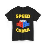 Speed Cuber Speedcubing Cube T-Shirt - Black