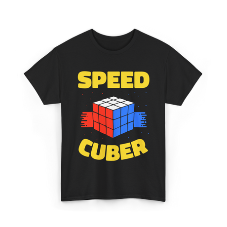 Speed Cuber Speedcubing Cube T-Shirt - Black