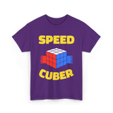 Speed Cuber Speedcubing Cube T-Shirt - Purple