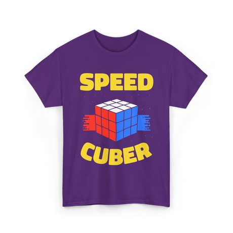 Speed Cuber Speedcubing Cube T-Shirt - Purple