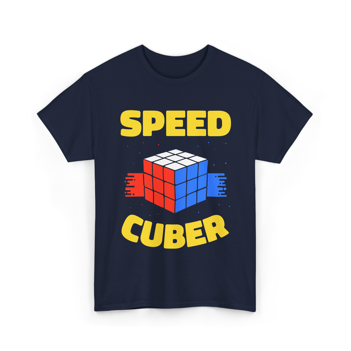 Speed Cuber Speedcubing Cube T-Shirt - Navy