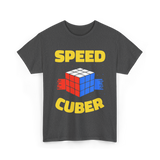 Speed Cuber Speedcubing Cube T-Shirt - Dark Heather