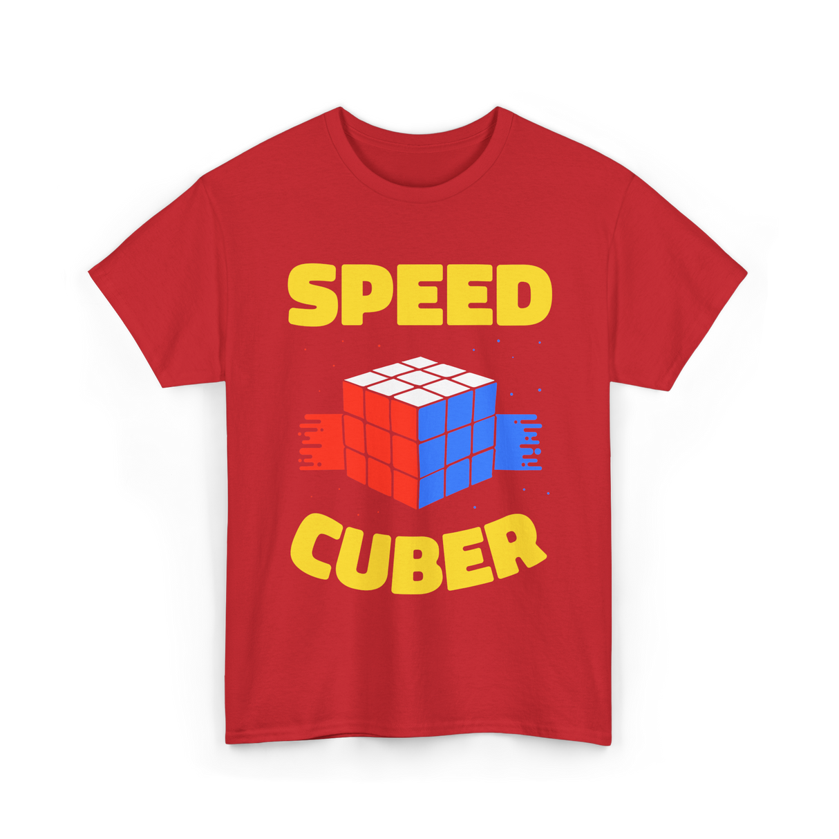 Speed Cuber Speedcubing Cube T-Shirt - Red