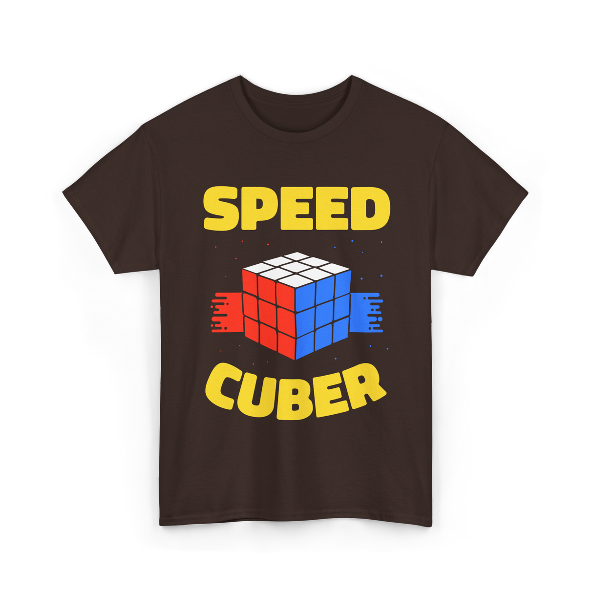 Speed Cuber Speedcubing Cube T-Shirt - Dark Chocolate