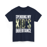 Spending My Kid's Inheritance T-Shirt - Navy