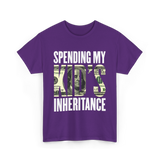 Spending My Kid's Inheritance T-Shirt - Purple