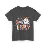 Spooky Teacher Halloween Educator T-Shirt - Dark Heather