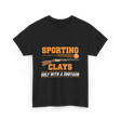 Sporting Clays Golf Shotgun T-Shirt - Black