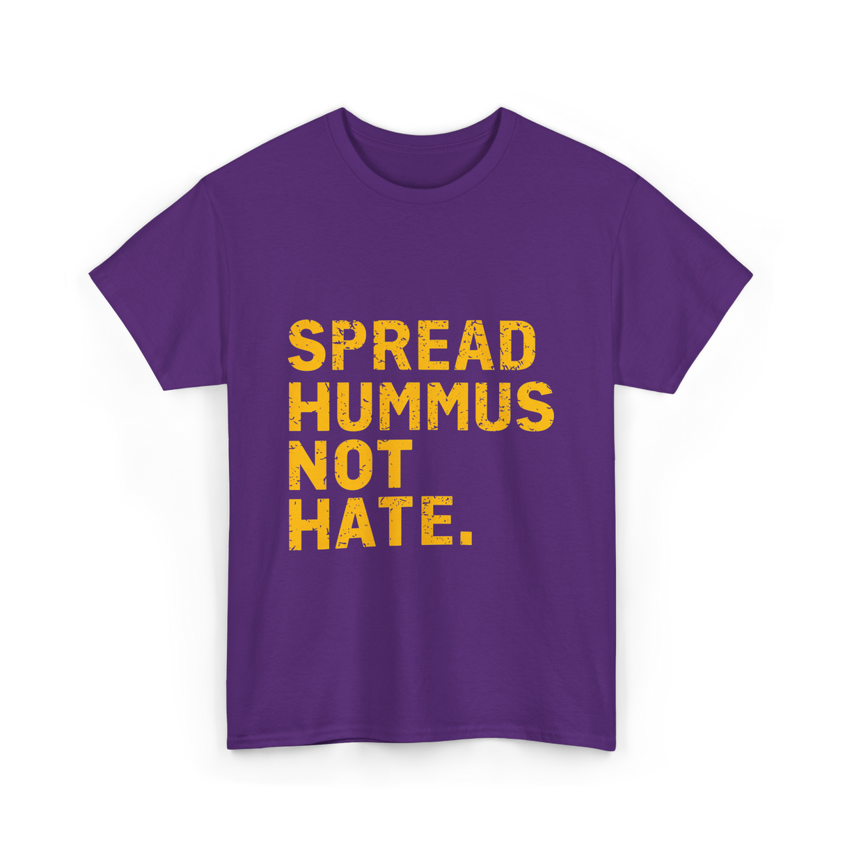 Spread Hummus Not Hate Hummus T-Shirt - Purple