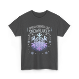 Spread Kindness Snowflakes Kindness T-Shirt - Dark Heather