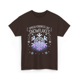 Spread Kindness Snowflakes Kindness T-Shirt - Dark Chocolate