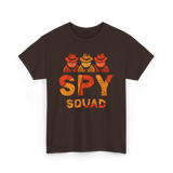 Spy Squad Detective Investigation T-Shirt - Dark Chocolate