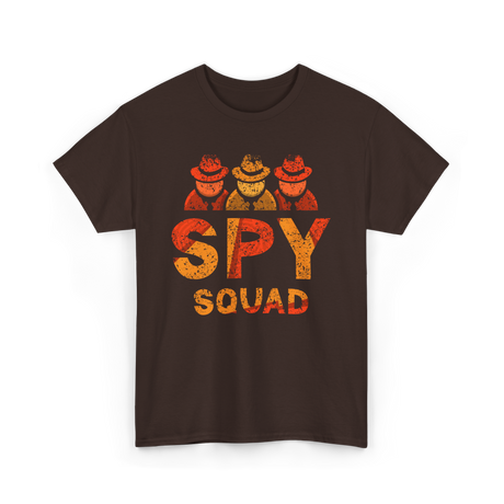 Spy Squad Detective Investigation T-Shirt - Dark Chocolate