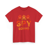 Spy Squad Detective Investigation T-Shirt - Red