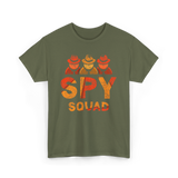 Spy Squad Detective Investigation T-Shirt - Military Green