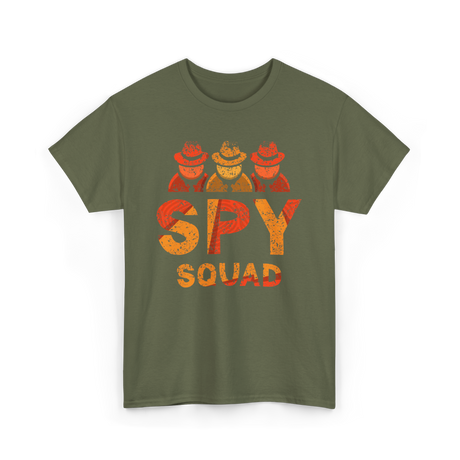 Spy Squad Detective Investigation T-Shirt - Military Green