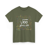 Square Root of 100 Birthday Party T-Shirt - Military Green