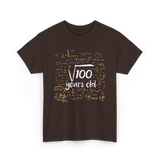 Square Root of 100 Birthday Party T-Shirt - Dark Chocolate