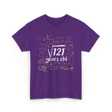 Square Root Of 121 Birthday Celebration T-Shirt - Purple