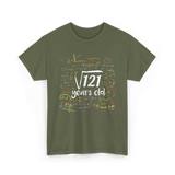 Square Root Of 121 Birthday Celebration T-Shirt - Military Green