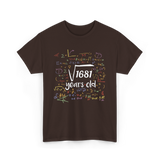 Square Root Of 1681 Birthday Celebration T-Shirt - Dark Chocolate