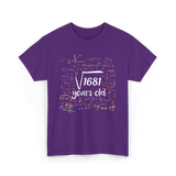 Square Root Of 1681 Birthday Celebration T-Shirt - Purple