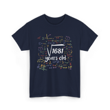 Square Root Of 1681 Birthday Celebration T-Shirt - Navy