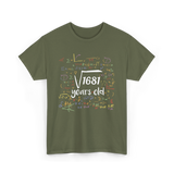 Square Root Of 1681 Birthday Celebration T-Shirt - Military Green