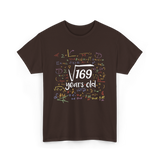 Square Root Of 169 Birthday Party T-Shirt - Dark Chocolate