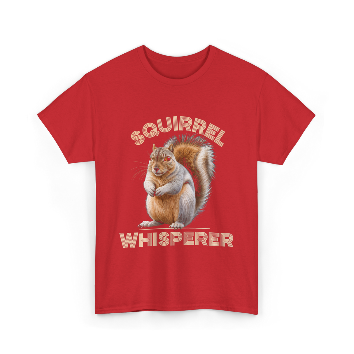 Squirrel Whisperer Squirrel T-Shirt - Red