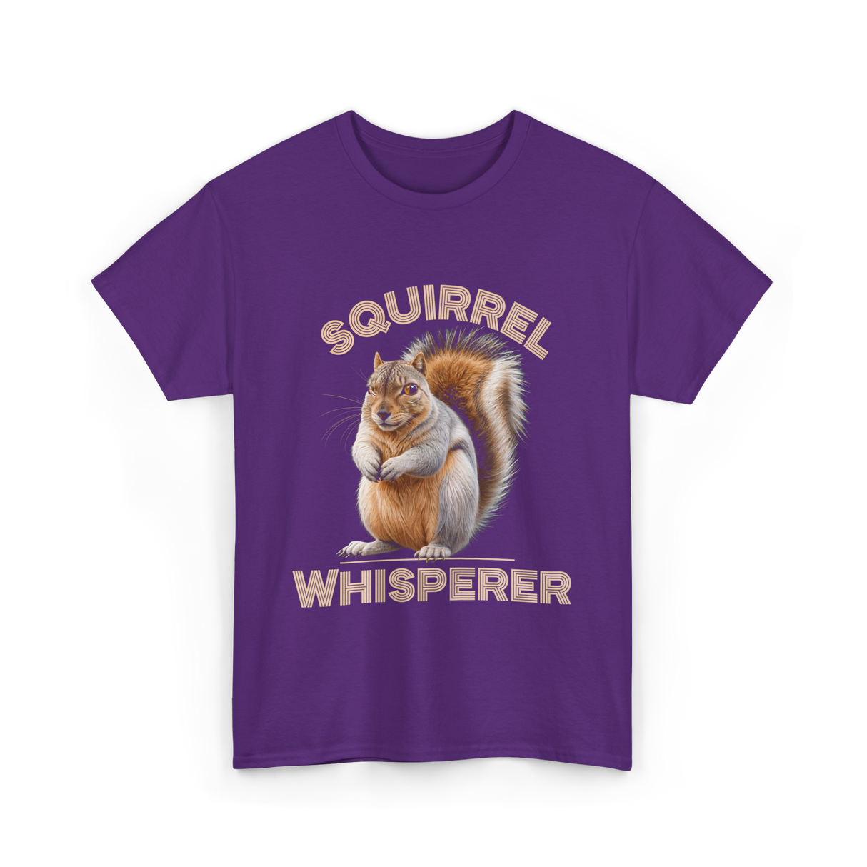 Squirrel Whisperer Squirrel T-Shirt - Purple