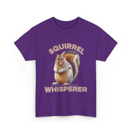 Squirrel Whisperer Squirrel T-Shirt - Purple