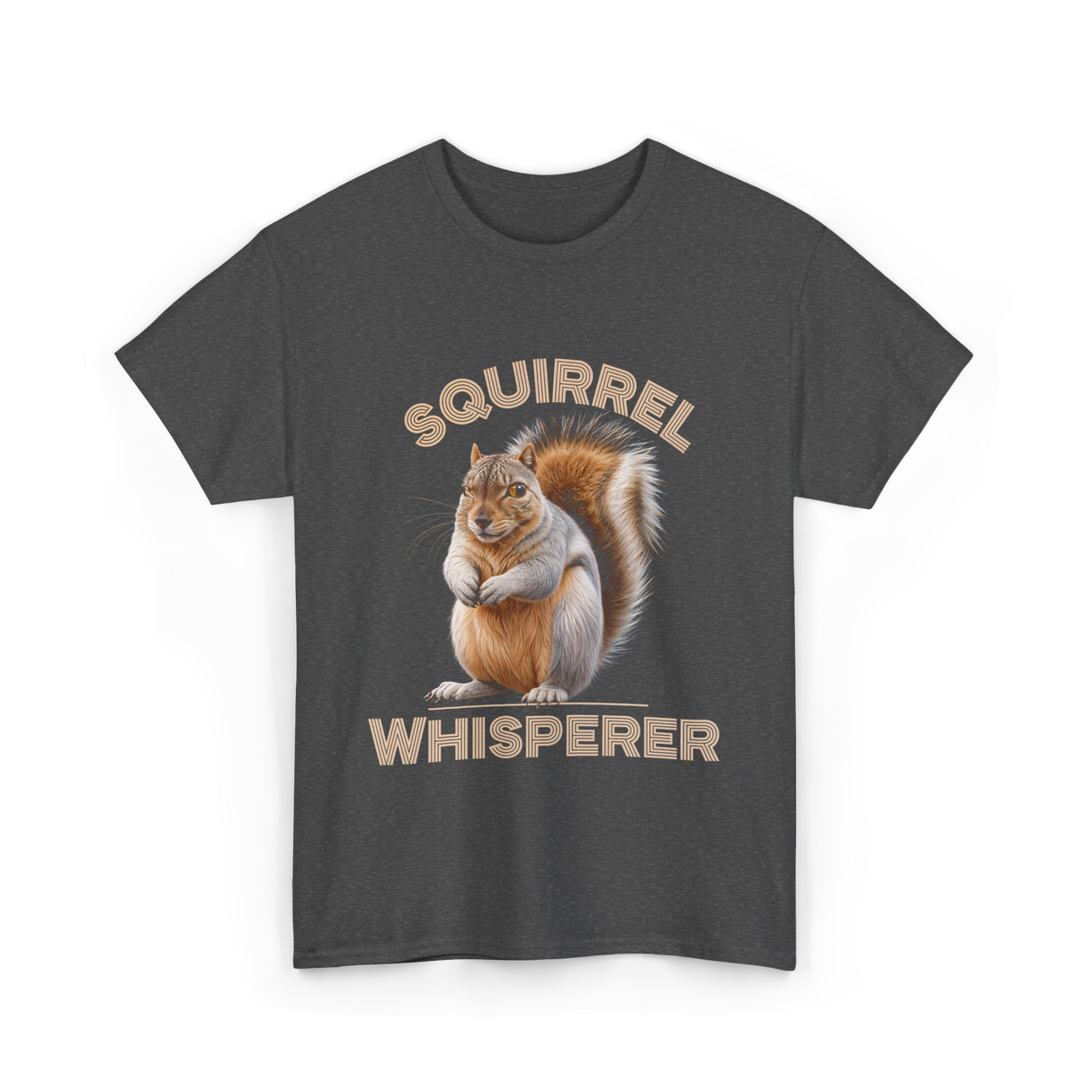 Squirrel Whisperer Squirrel T-Shirt - Dark Heather