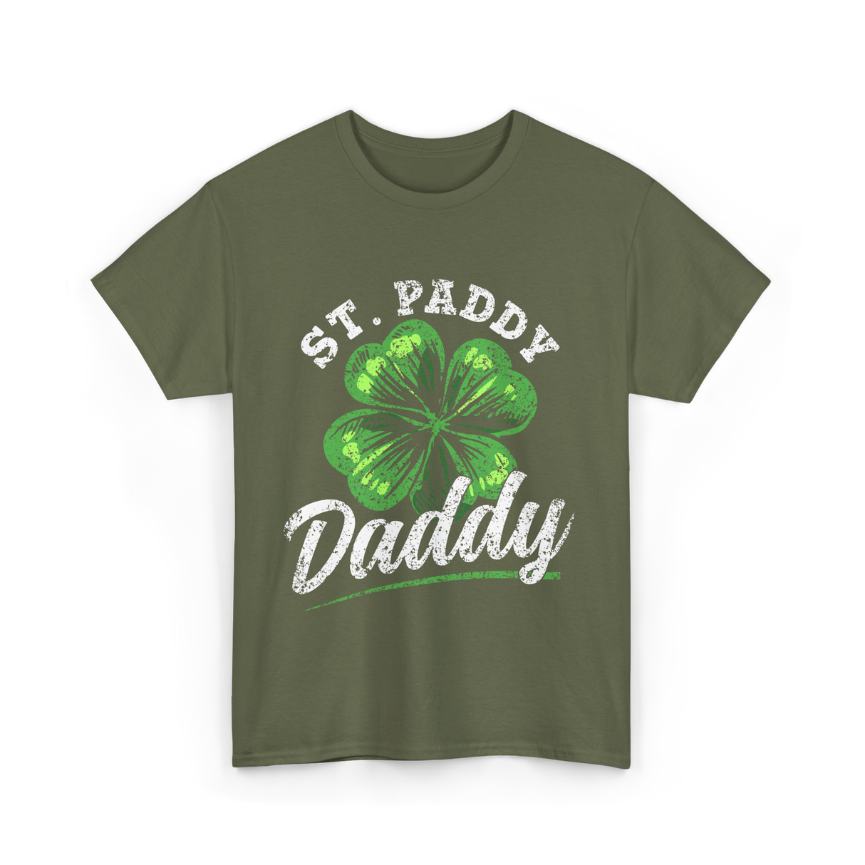 St Paddy Daddy Ireland T-Shirt - Military Green