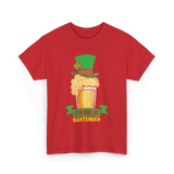 St Patrick's Day Bartender Irish T-Shirt - Red