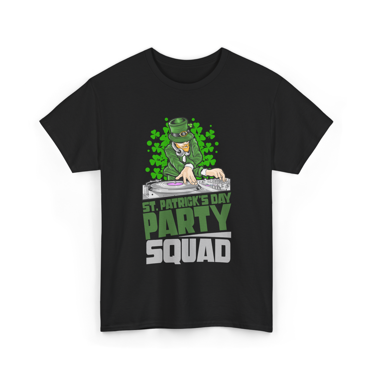 St Patricks Day Party Squad T-Shirt - Black