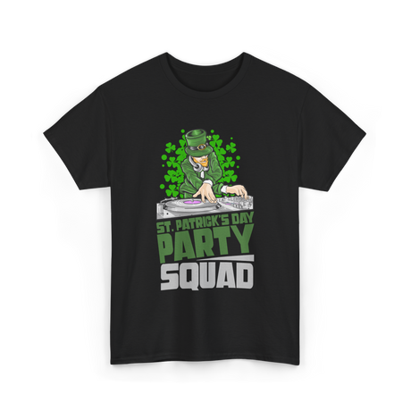 St Patricks Day Party Squad T-Shirt - Black