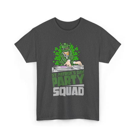 St Patricks Day Party Squad T-Shirt - Dark Heather