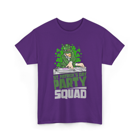 St Patricks Day Party Squad T-Shirt - Purple