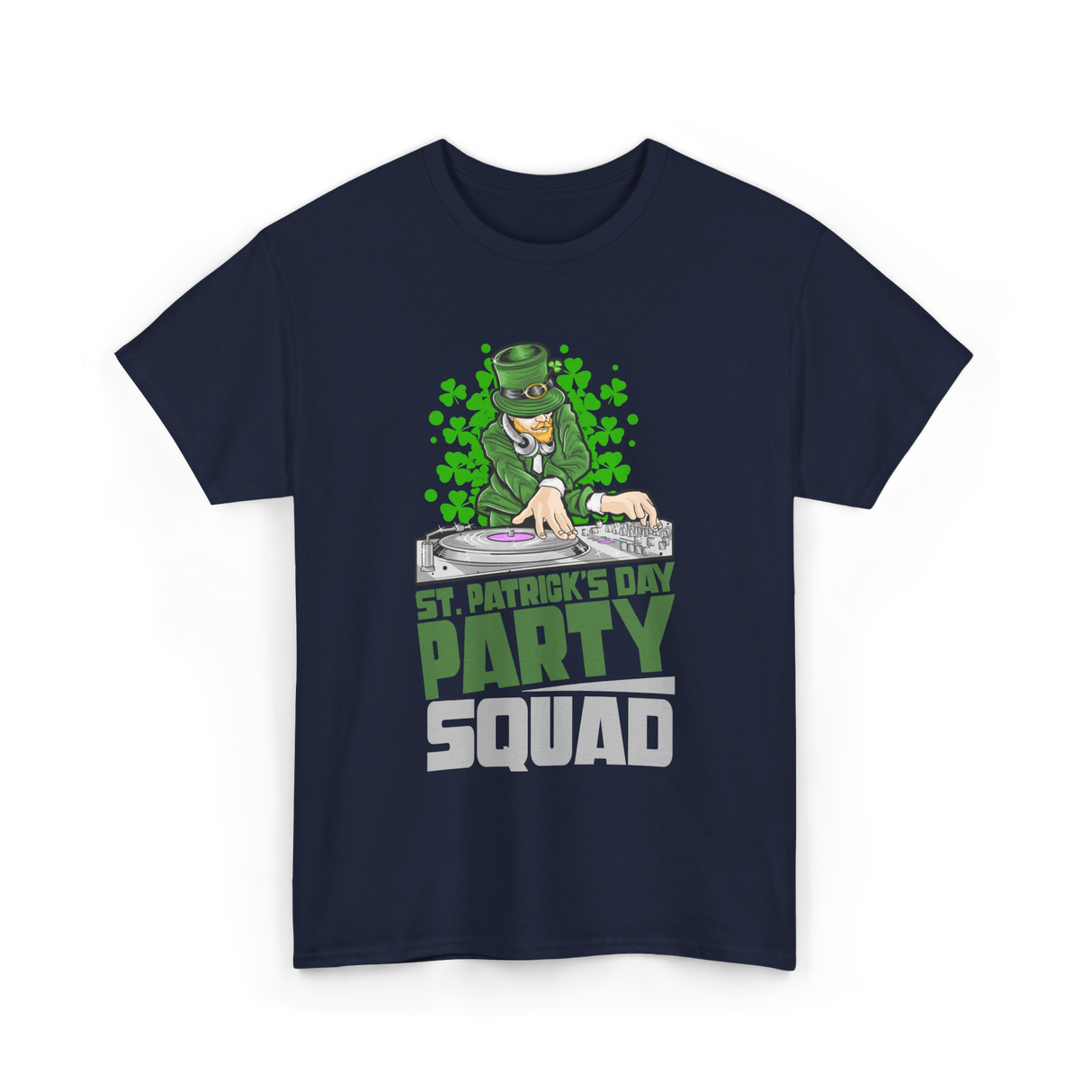 St Patricks Day Party Squad T-Shirt - Navy