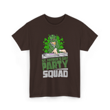 St Patricks Day Party Squad T-Shirt - Dark Chocolate