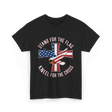 Stand For The Flag Patriot Eagle T-Shirt - Black